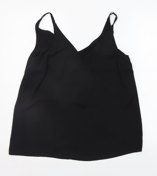 Womens UK Size 10 Matalan Black Basic Tank