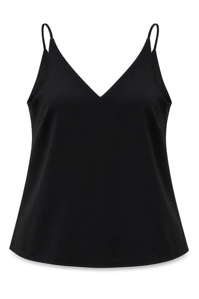 Womens UK Size 10 Matalan Black Basic Tank