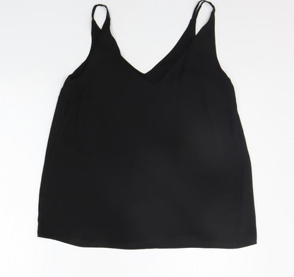 Womens UK Size 10 Matalan Black Basic Tank