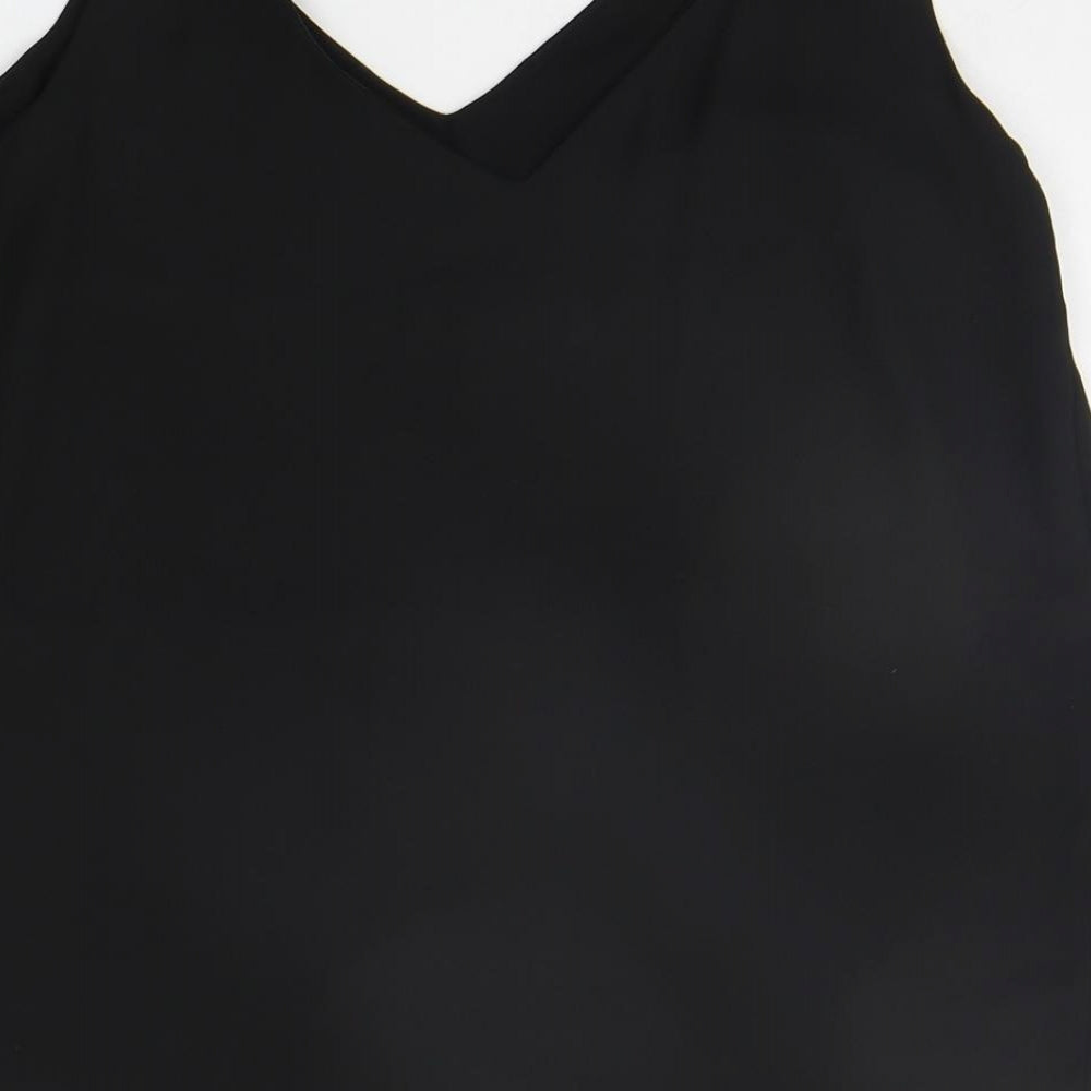Womens UK Size 10 Matalan Black Basic Tank