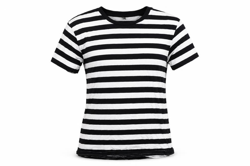 Womens UK Size S Preworn Black Basic T-Shirt