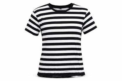 Womens UK Size S Preworn Black Basic T-Shirt