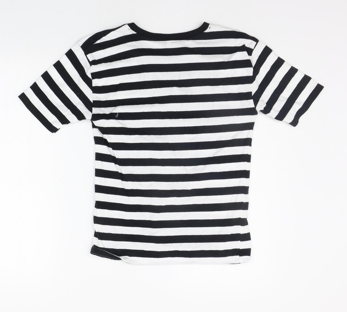 Womens UK Size S Preworn Black Basic T-Shirt