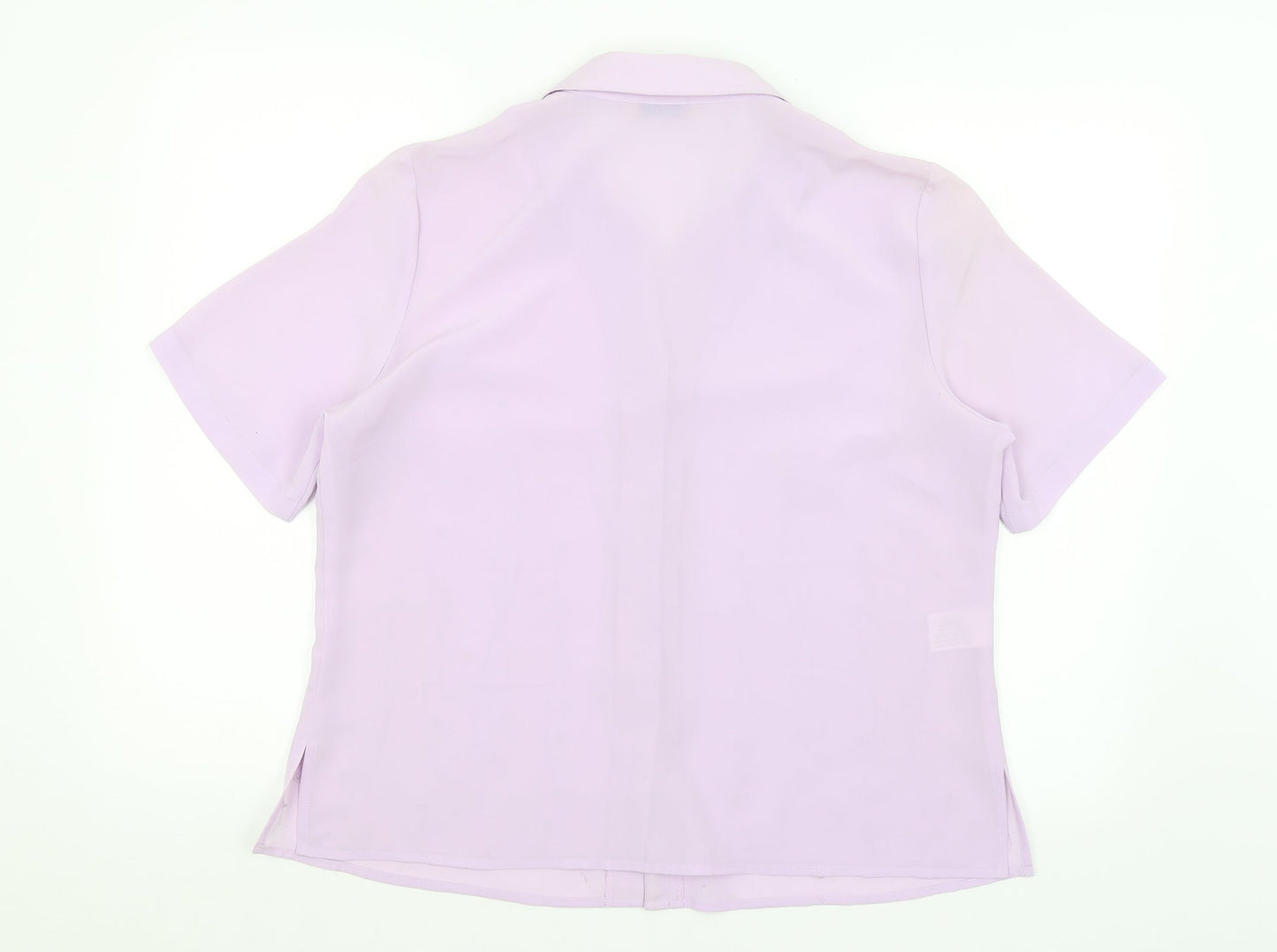 Womens UK Size 16 Isabelle Purple Basic Button-Up