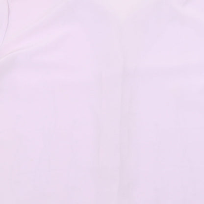 Womens UK Size 16 Isabelle Purple Basic Button-Up