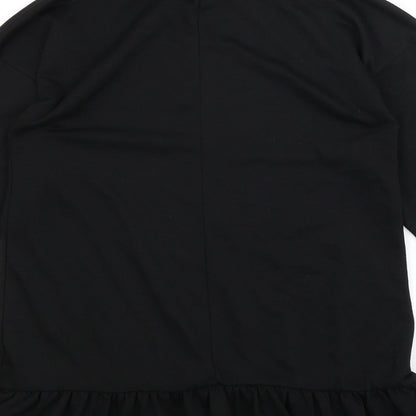 Boohoo Womens Black   Pullover Jumper Size 10