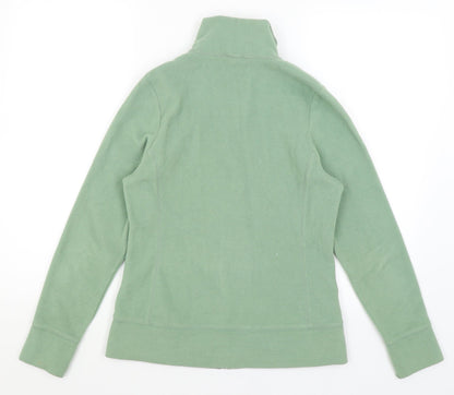 Womens UK Size 8 Preworn Green Full Zip Jumper