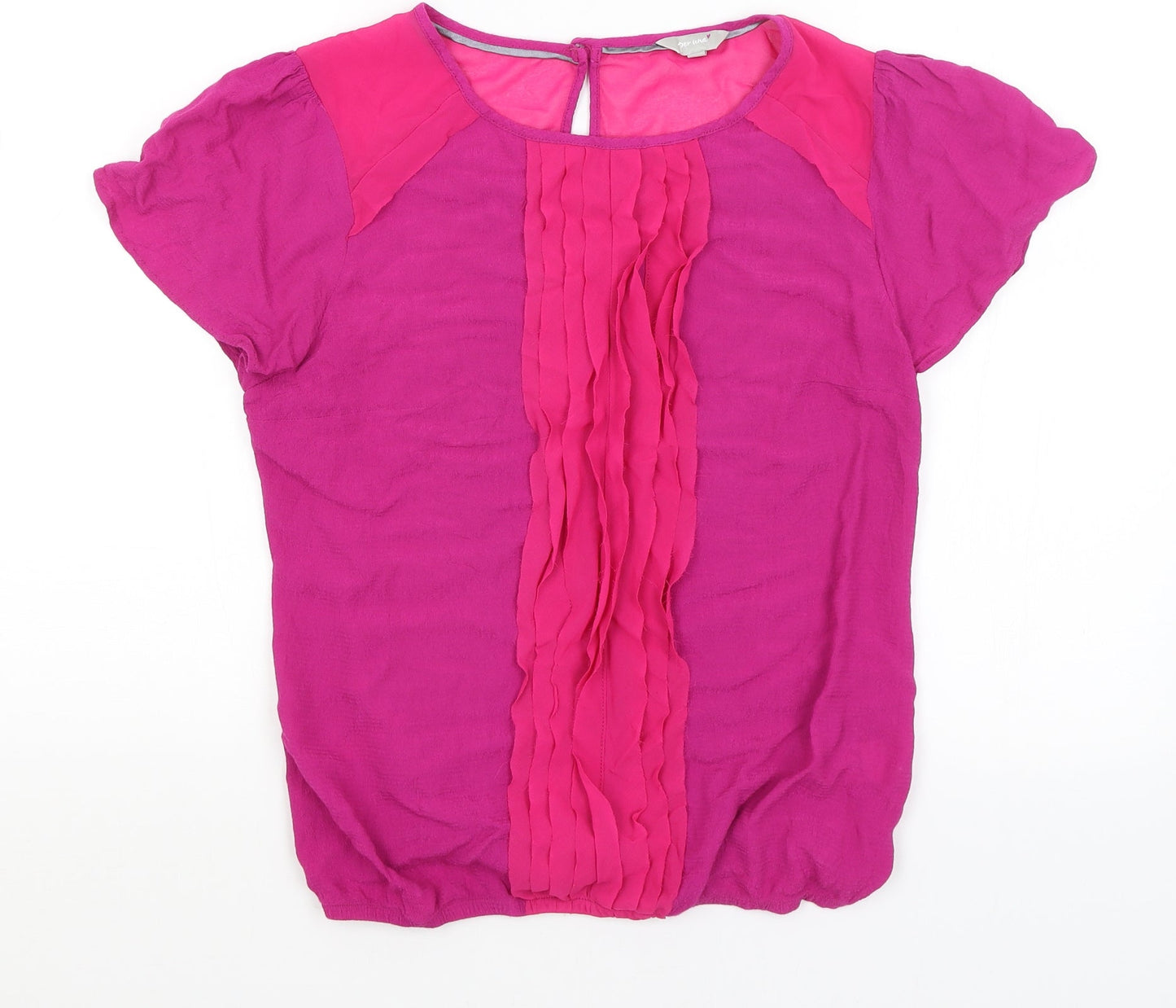 Womens UK Size 12 Per Una Pink Basic T-Shirt
