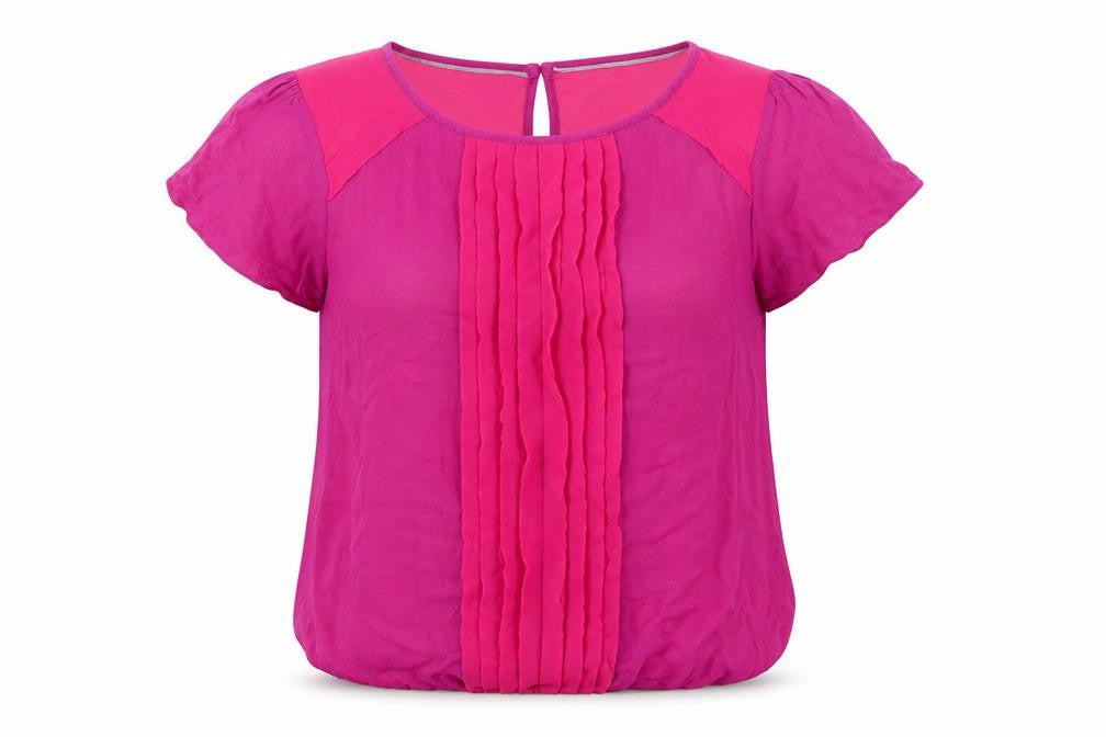 Womens UK Size 12 Per Una Pink Basic T-Shirt