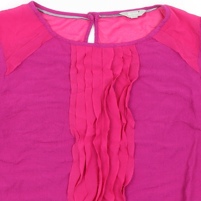 Womens UK Size 12 Per Una Pink Basic T-Shirt