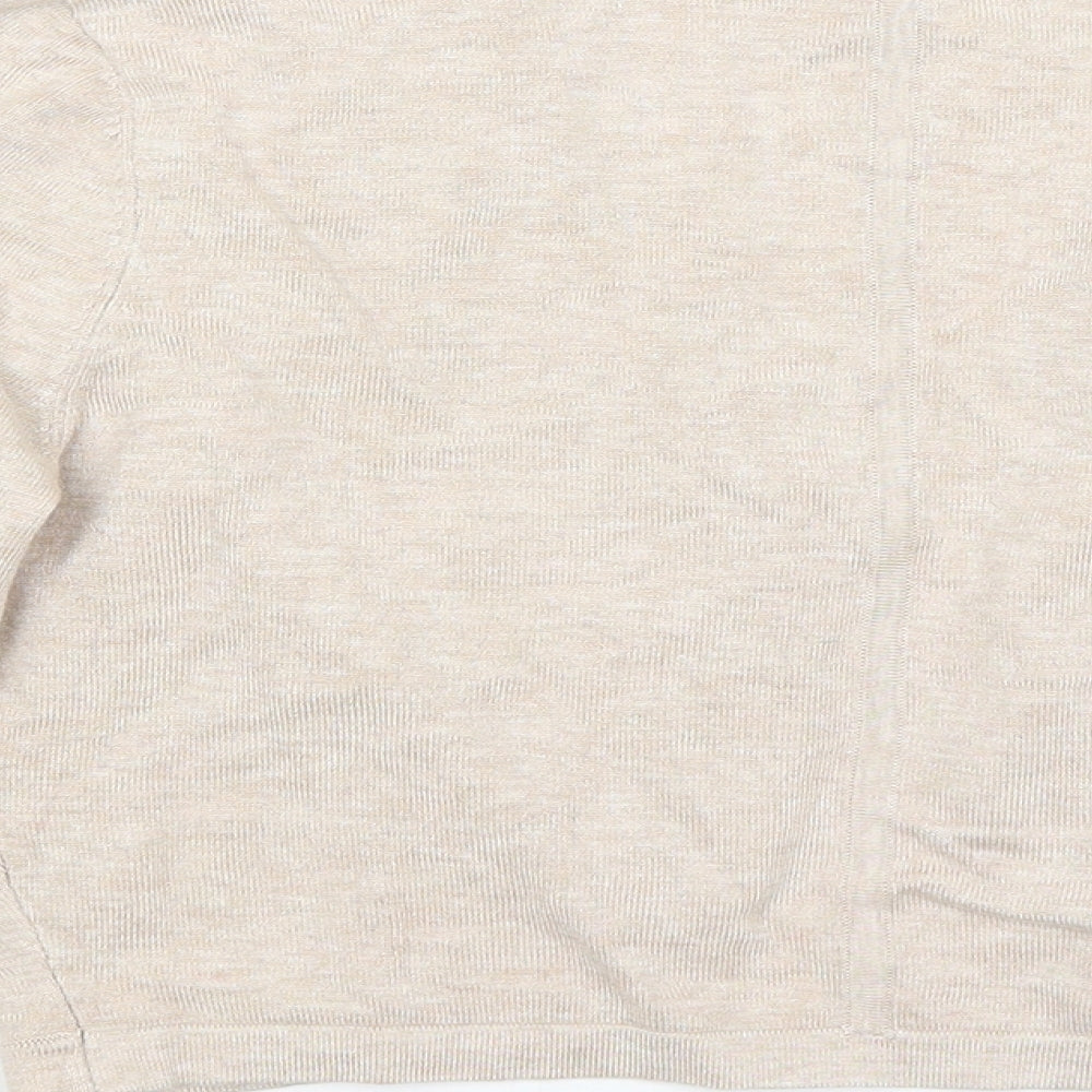 Womens UK Size 14 Roman Beige Cardigan Jumper