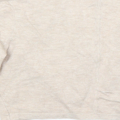 Womens UK Size 14 Roman Beige Cardigan Jumper