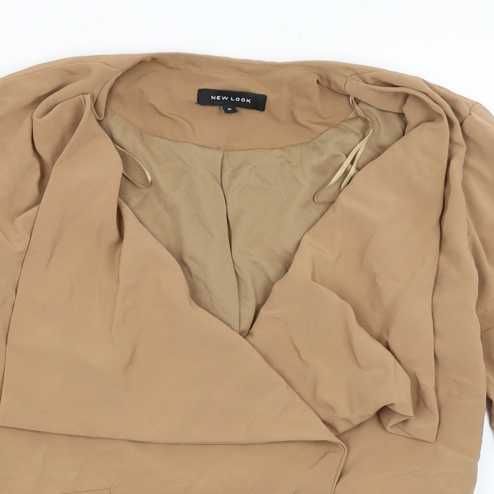 New Look Womens Brown   Jacket Blazer Size 8