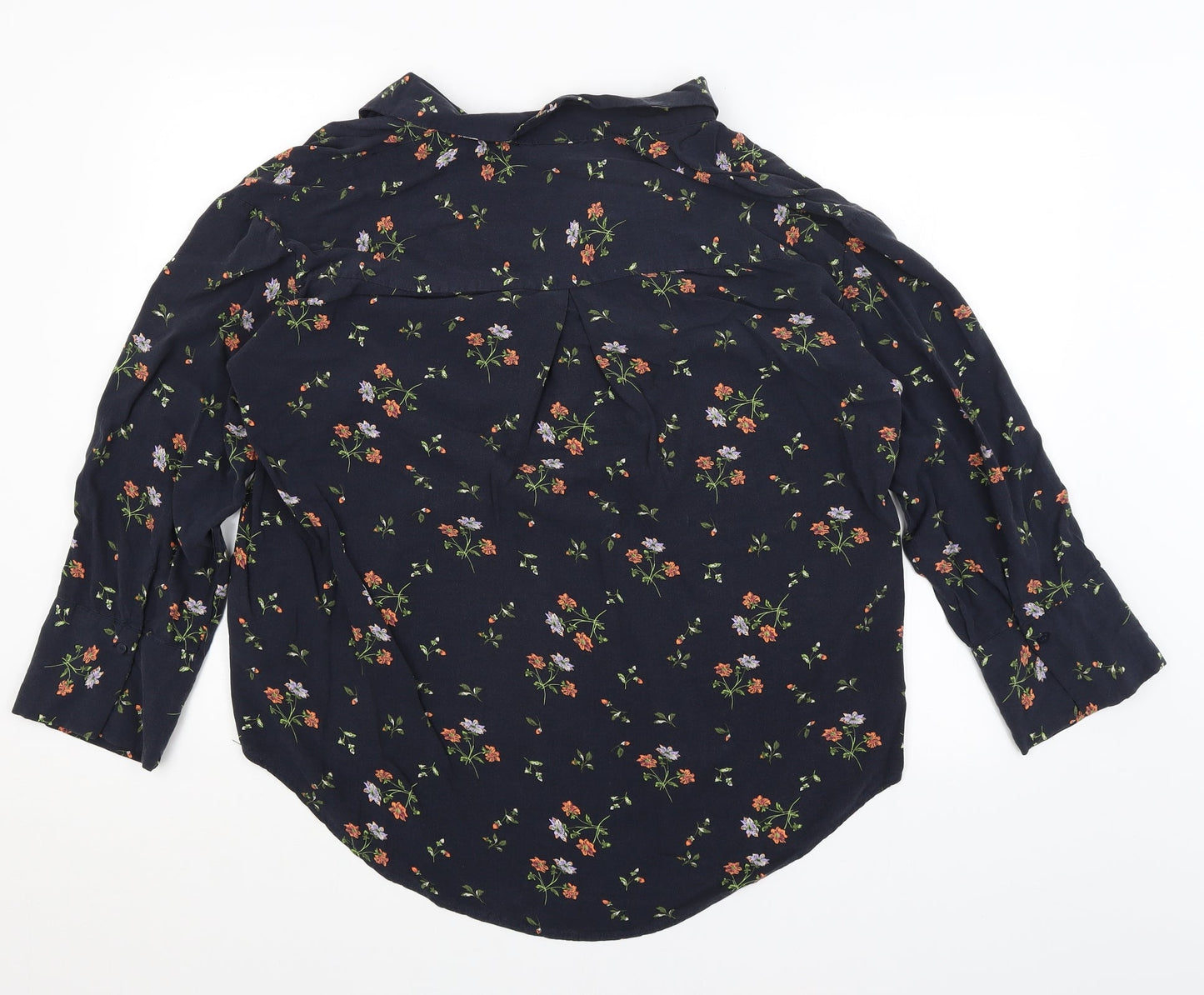 Womens UK Size S H&M Blue Basic Blouse
