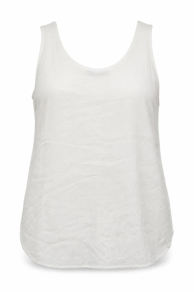 Womens UK Size 14 F&F White Basic Tank