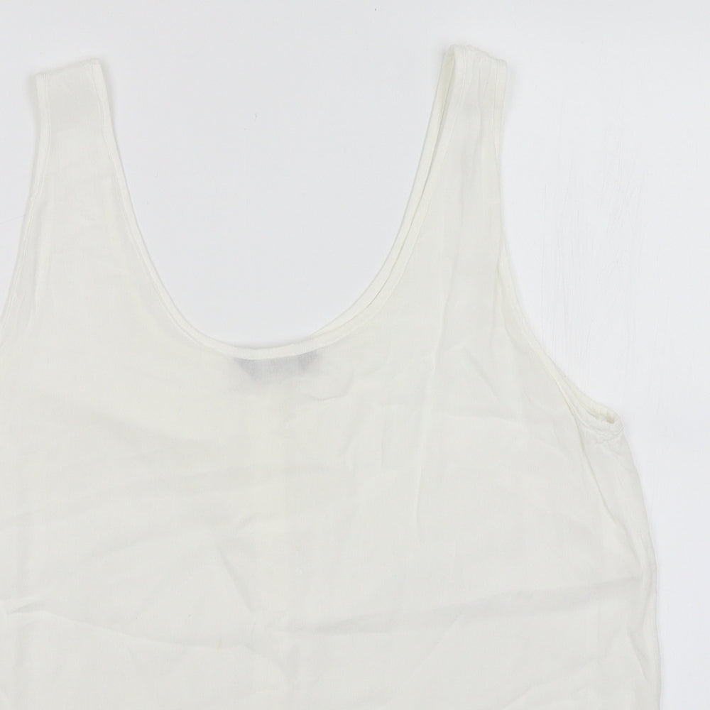 F&F Womens White   Basic Tank Size 14