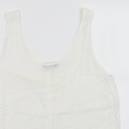 F&F Womens White   Basic Tank Size 14