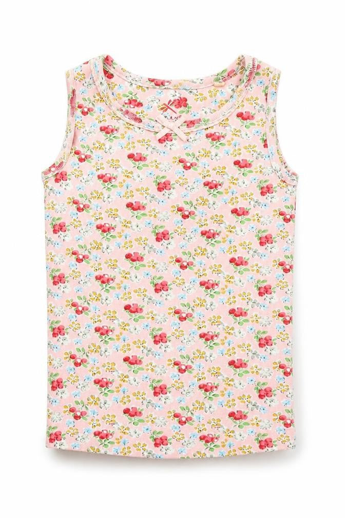 NEXT Girls Pink Floral  Basic Tank Size 3-4 Years