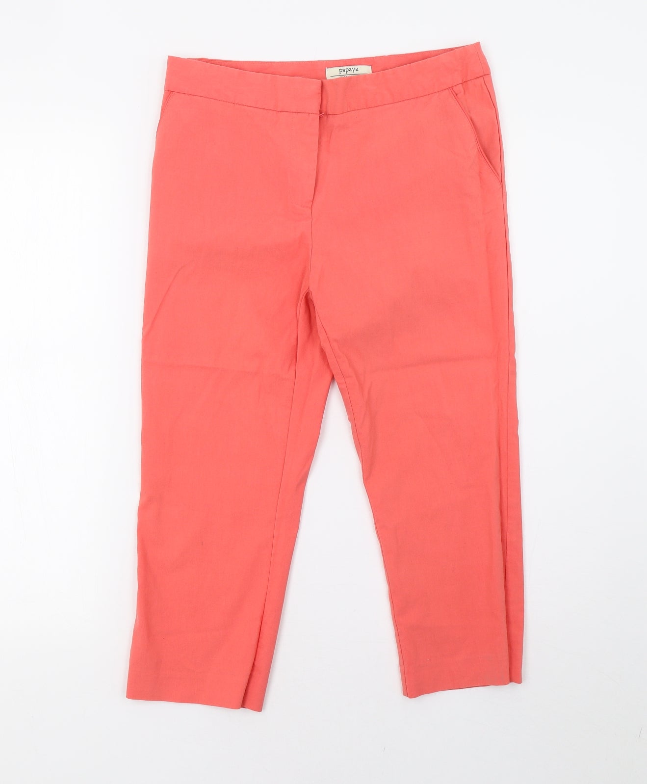 Matalan Womens Pink   Cropped Trousers Size 8 L20 in