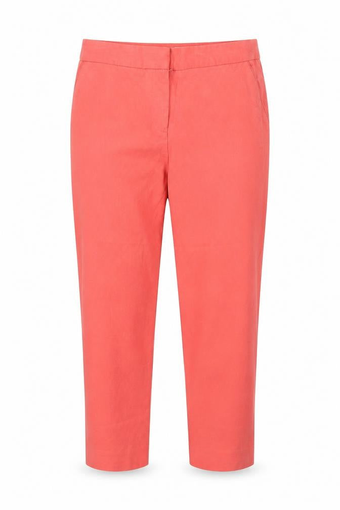 Womens UK Size 8 Matalan Regular Fit Cropped Pink Trousers