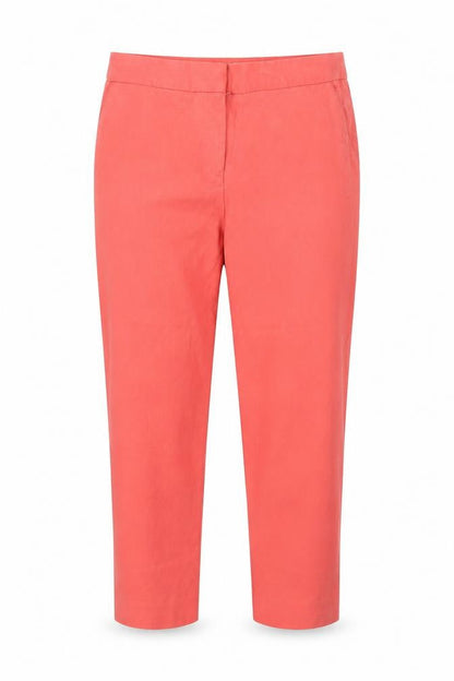 Womens UK Size 8 Matalan Regular Fit Cropped Pink Trousers
