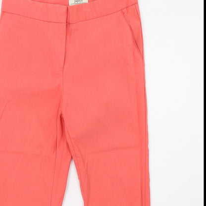 Matalan Womens Pink   Cropped Trousers Size 8 L20 in