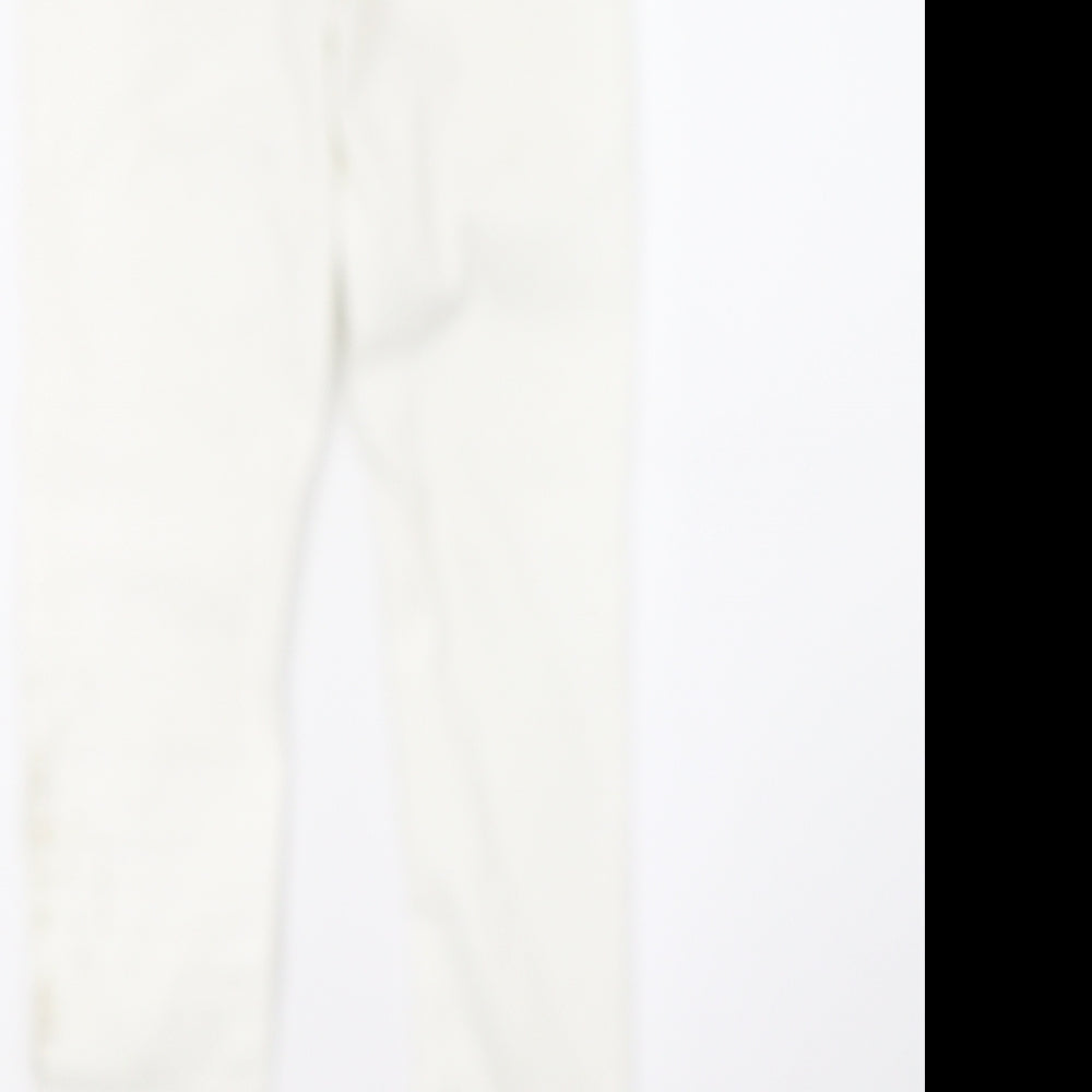 Topshop Womens White  Denim Skinny Jeans Size 6 L32 in