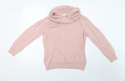 alessa w Womens Pink  Knit Pullover Sweatshirt Size 16