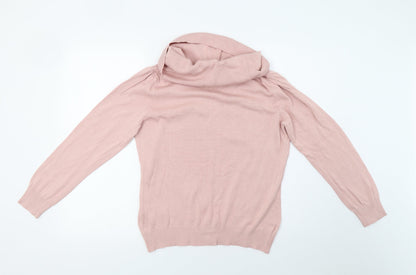 alessa w Womens Pink  Knit Pullover Sweatshirt Size 16