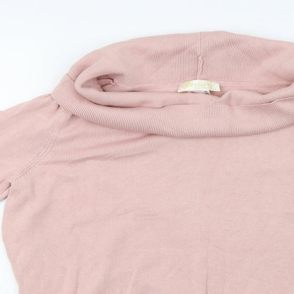 alessa w Womens Pink  Knit Pullover Sweatshirt Size 16