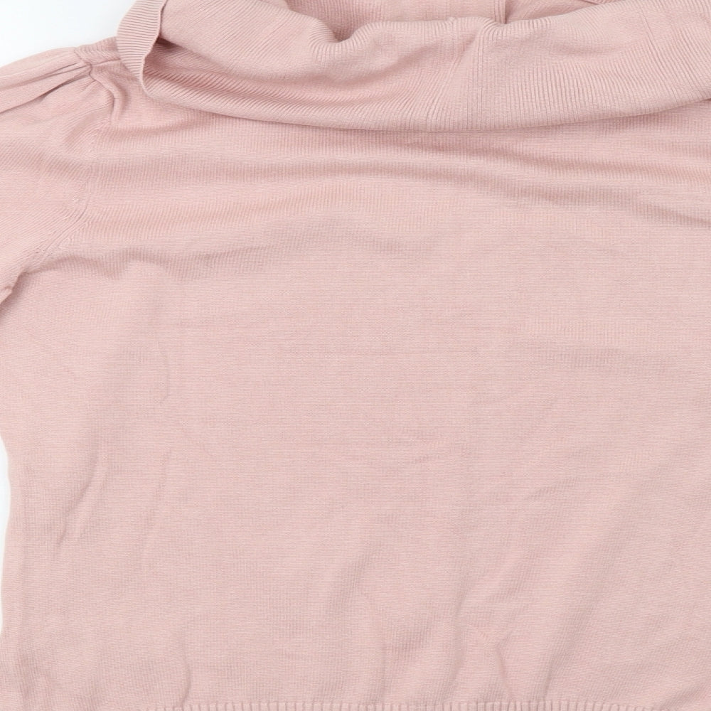 alessa w Womens Pink  Knit Pullover Sweatshirt Size 16