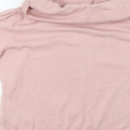 alessa w Womens Pink  Knit Pullover Sweatshirt Size 16