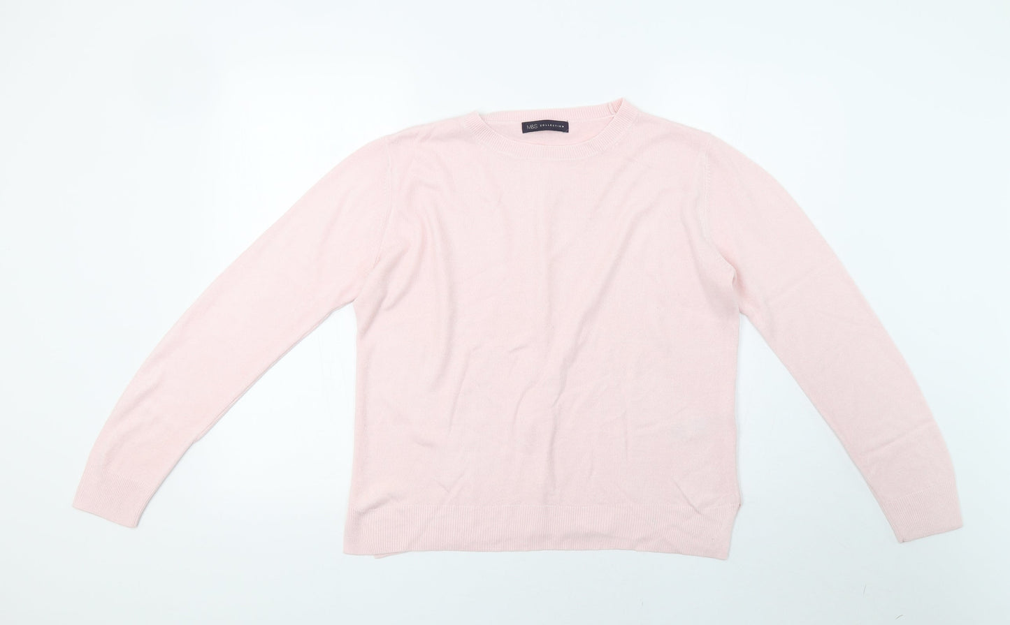 Womens UK Size 14 Marks and Spencer Pink Pullover Sweatshirt