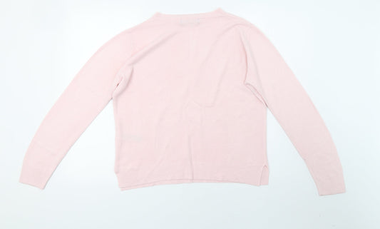 Womens UK Size 14 Marks and Spencer Pink Pullover Sweatshirt