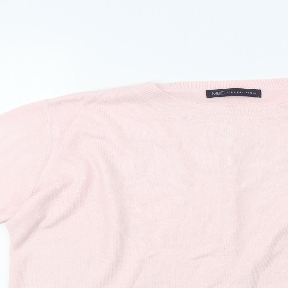 Womens UK Size 14 Marks and Spencer Pink Pullover Sweatshirt