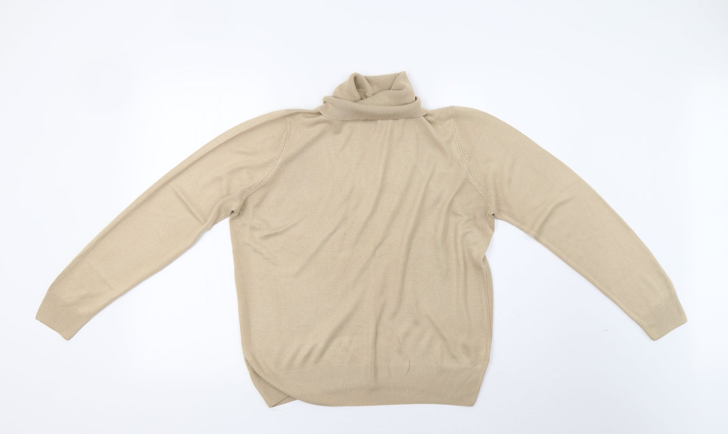 Marks and Spencer Womens Beige  Knit Pullover Sweatshirt Size 14