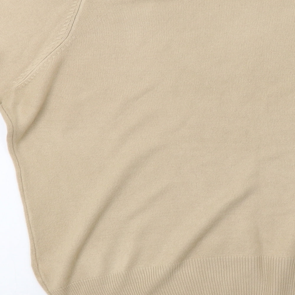 Marks and Spencer Womens Beige  Knit Pullover Sweatshirt Size 14