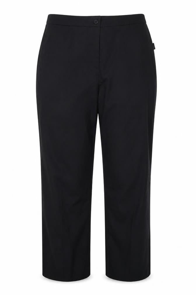 Womens UK Size 18 Preworn Regular Fit  Black Trousers