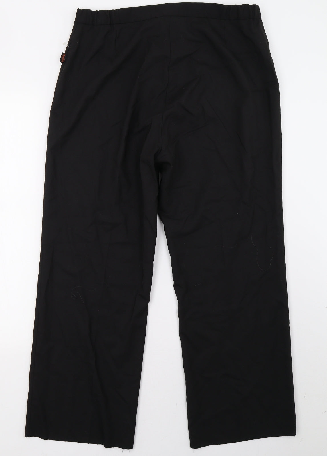 Womens UK Size 18 Preworn Regular Fit  Black Trousers