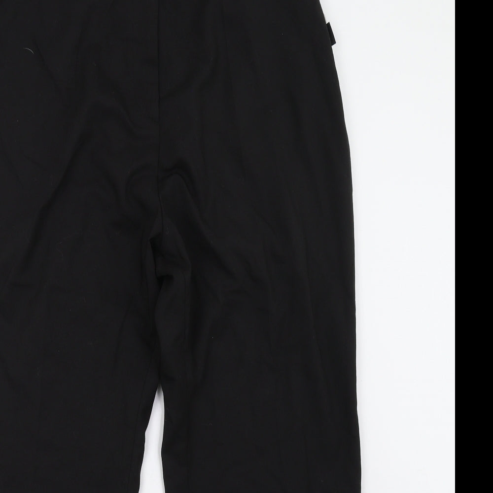 Womens UK Size 18 Preworn Regular Fit  Black Trousers