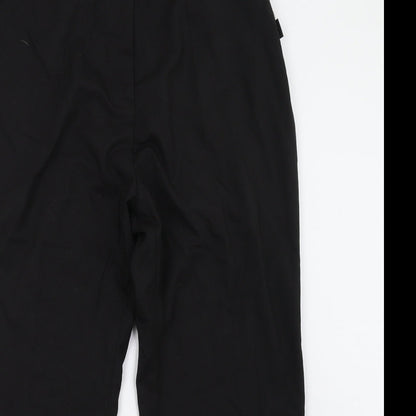 Womens UK Size 18 Preworn Regular Fit  Black Trousers