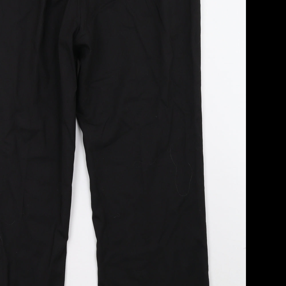 Womens UK Size 18 Preworn Regular Fit  Black Trousers