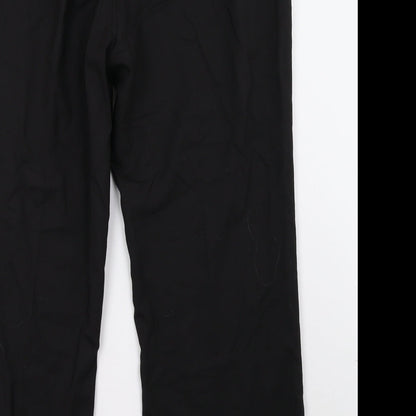 Womens UK Size 18 Preworn Regular Fit  Black Trousers