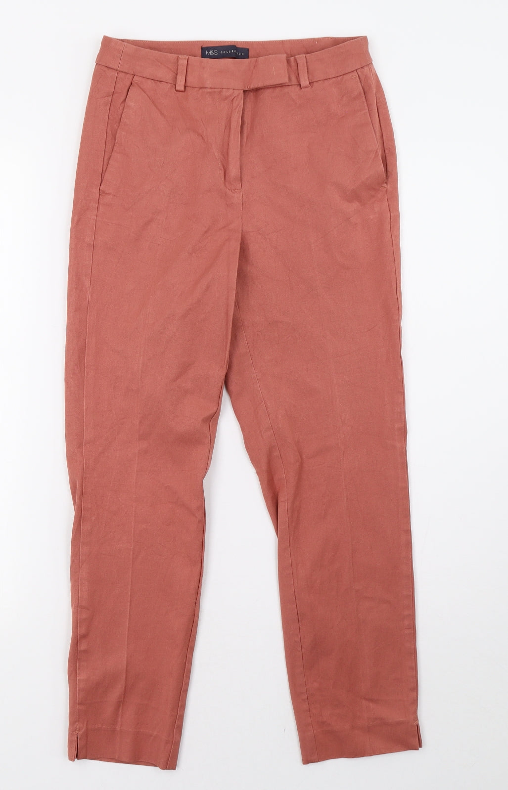 Womens UK Size 8 Marks and Spencer Regular Fit  Pink Trousers