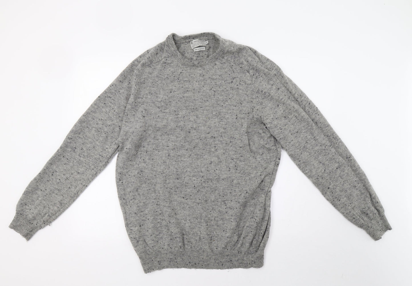 Sainsburys Mens Grey  Knit Pullover Sweatshirt Size XL