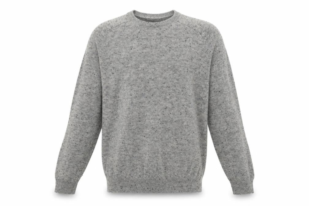 Front view of TU men’s grey knit pullover sweatshirt, size XL