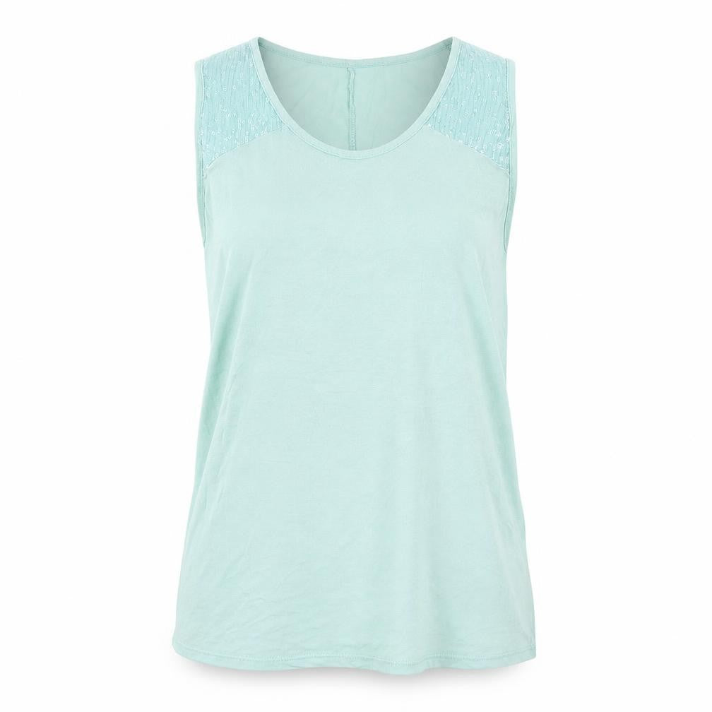 Womens UK Size S Preworn Green Basic T-Shirt
