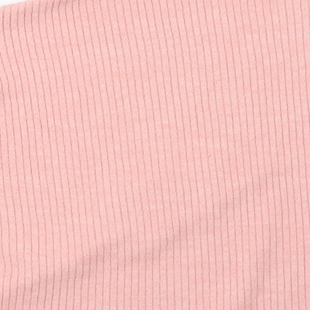 H&M Womens Pink  Knit Pullover Sweatshirt Size M