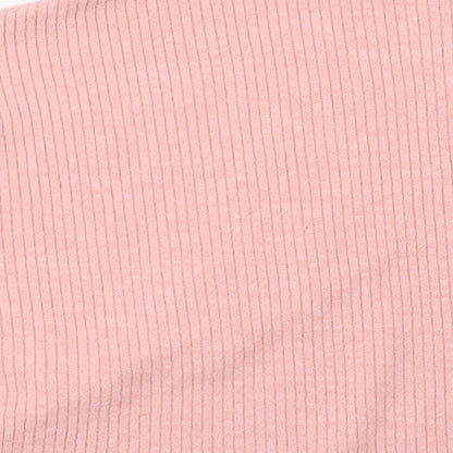 H&M Womens Pink  Knit Pullover Sweatshirt Size M