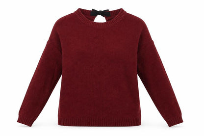 Womens UK Size S Bershka Red Pullover Sweatshirt